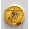 Promotional Analog Quartz Small Metal Insert Clock Golden Mini Clocks